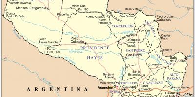 Karte cateura Paragvaja 