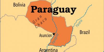 Kapitāla Paragvajas karte