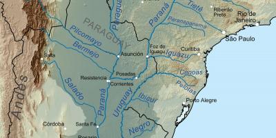 Kartes Paragvajas upes